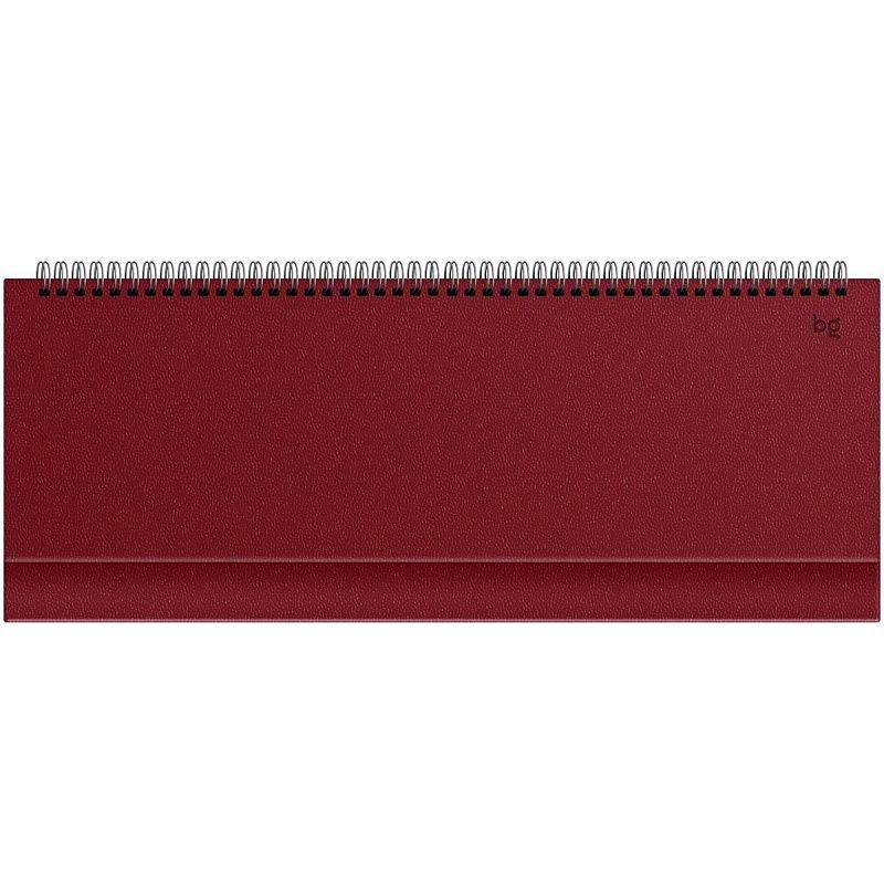Планинг недатированный, 56л., 330*130мм, балакрон, BG "Ariane. Dark red"
