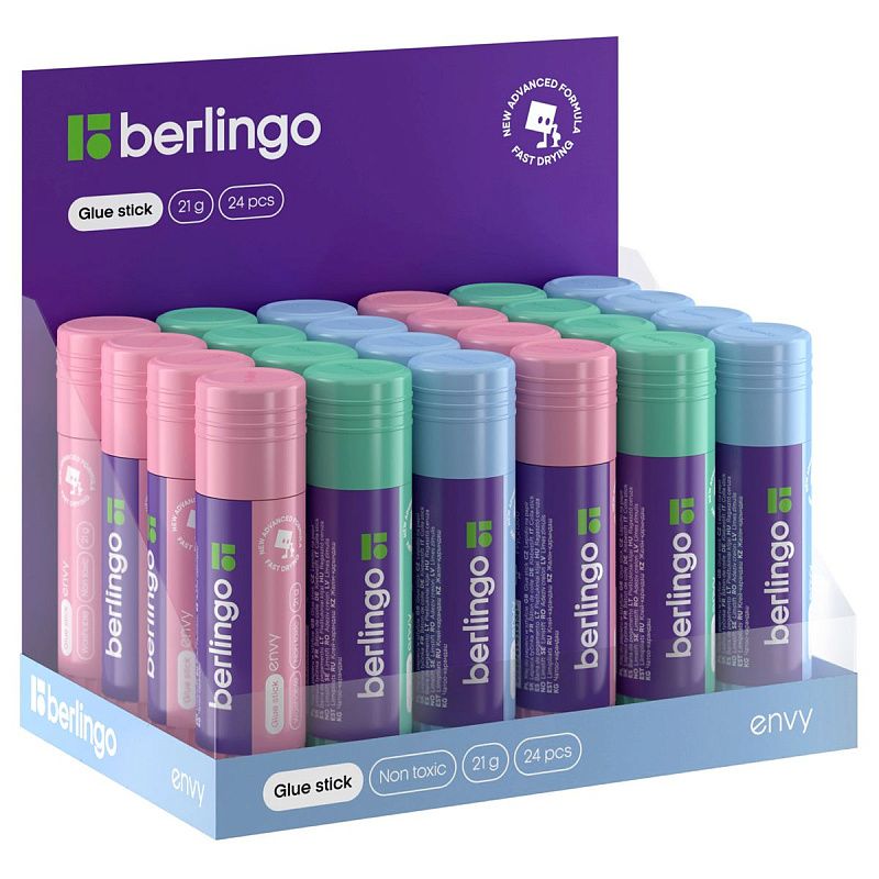 Клей-карандаш Berlingo "Envy", 21г, ПВП