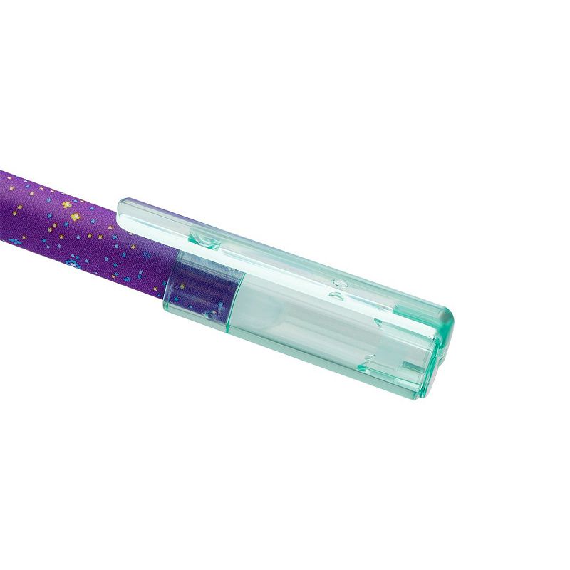 Ручка гелевая стираемая MESHU "Pixel" синяя, 0,5мм, корпус ассорти 