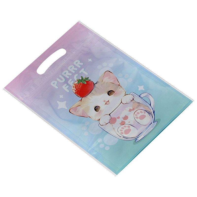 Набор подарочных пакетов 15*22 см, зип-лок, MESHU "Милые котята", 35шт.
