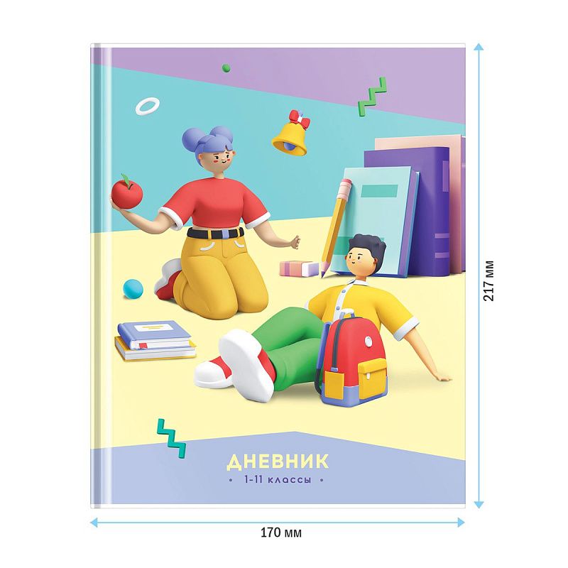 Дневник 1-11 кл. 40л. ЛАЙТ ArtSpace "Стиль. Forever young", глянцевая ламинация