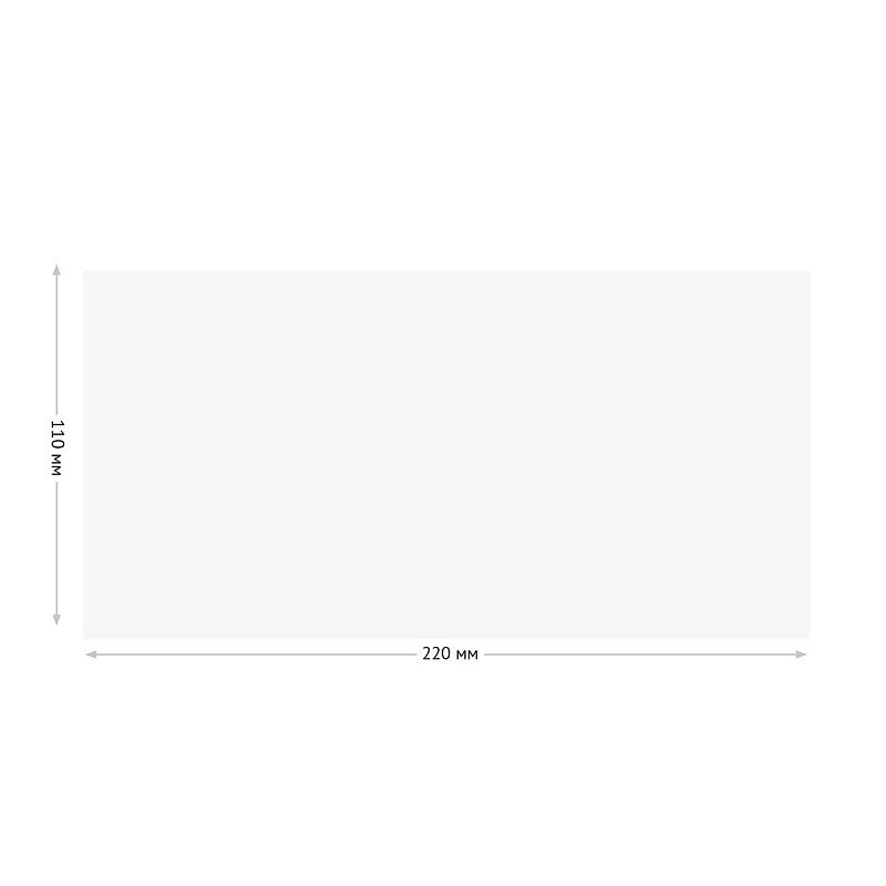 Конверт E65, OfficeSpace, 110*220мм, б/подсказа, б/окна, отр. лента, внутренняя запечатка