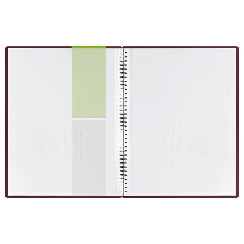 Папка с 40 вкладышами на гребне СТАММ "Диагональ" А4, 21мм, 700мкм, пластик, гранат 