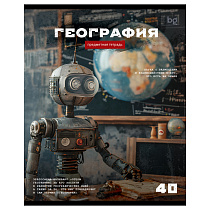 Тетрадь предметная 40л. BG "Робот" - География, эконом