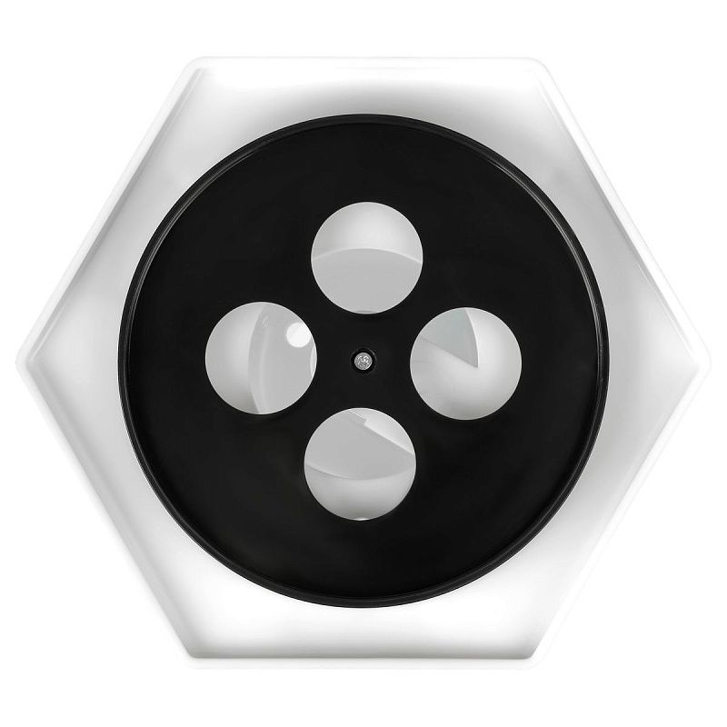 Настольная подставка СТАММ "Maxi Desk", пластиковая, вращающаяся, белая