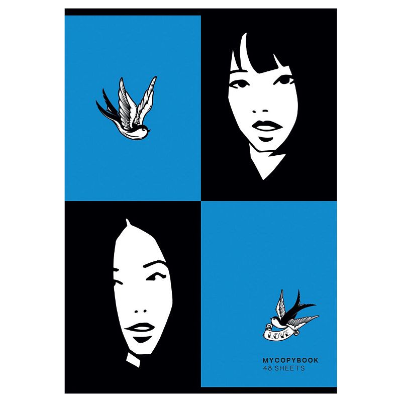 Тетрадь 48л., А4, клетка BG "Фото в ленту", глянцевая ламинация