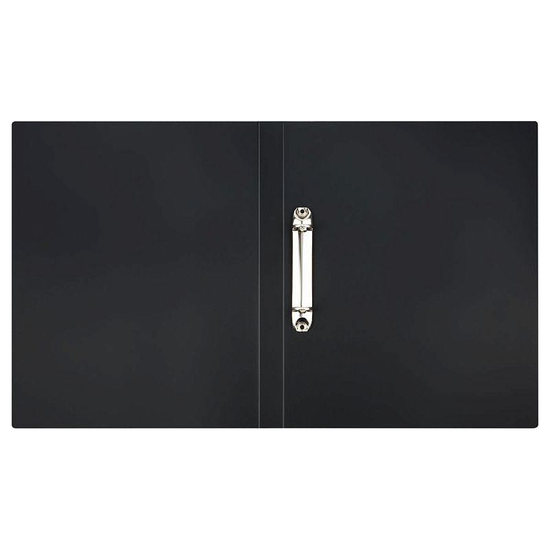 Папка на 2 кольцах OfficeSpace "Вита" А4, 25мм, 500мкм, пластик, черная 