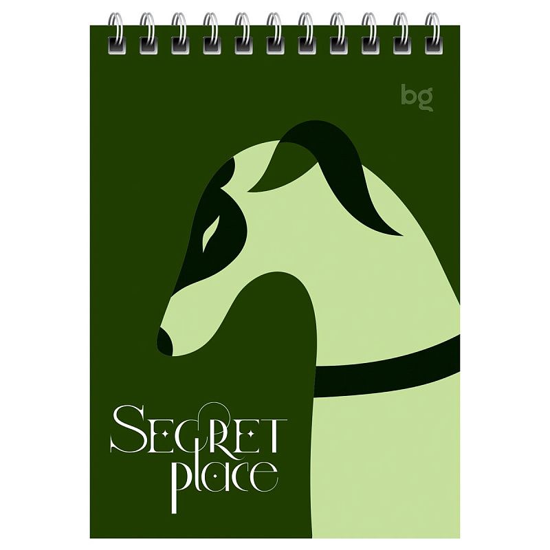 Блокнот А6 60л. на гребне BG "Secret place"
