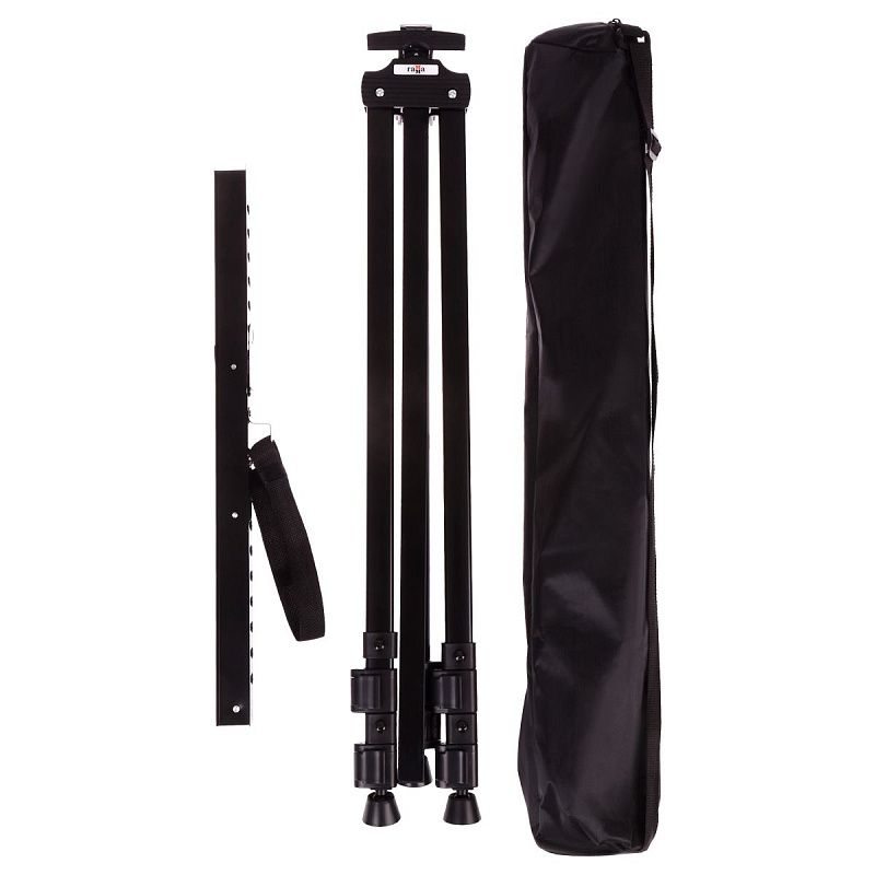 Мольберт алюминиевый переносной с полкой и держателем для кистей Гамма "Студия" 110*106*184см, с чехлом