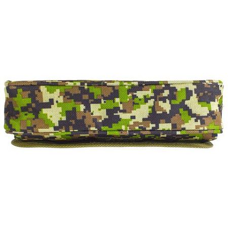 Пенал BRAUBERG для мальчиков, 1 отделение, органайзер, мягкий, "Military", зеленый, 21х5х9 см, 228990 