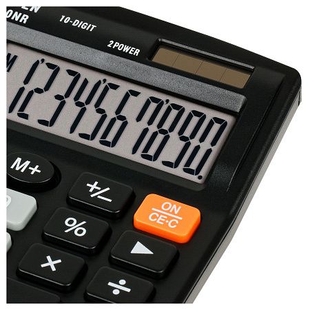 Калькулятор настольный Eleven SDC-810NR, 10 разрядов, двойное питание, 127*105*21мм, черный