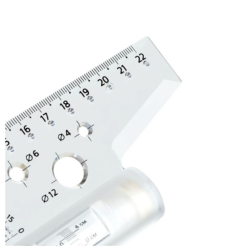 Рейсшина 22см СТАММ, пластиковый ролик, европодвес 