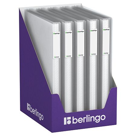 Папка с 40 вкладышами Berlingo "No Secret", 25мм, 700мкм, полупрозрачная, с внутр. карманом 