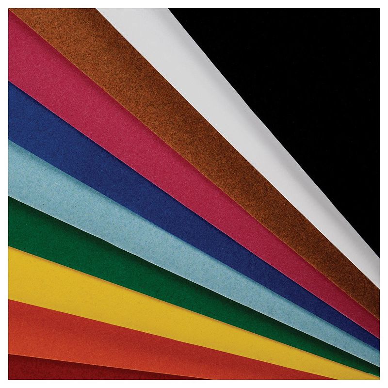 Бархатная бумага А4, Мульти-Пульти "Приключения Енота", 10л., 10цв., в папке