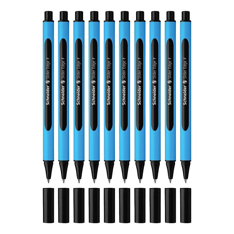 Ручка шариковая Schneider "Slider Edge F" черная, 0,8мм, трехгранная 