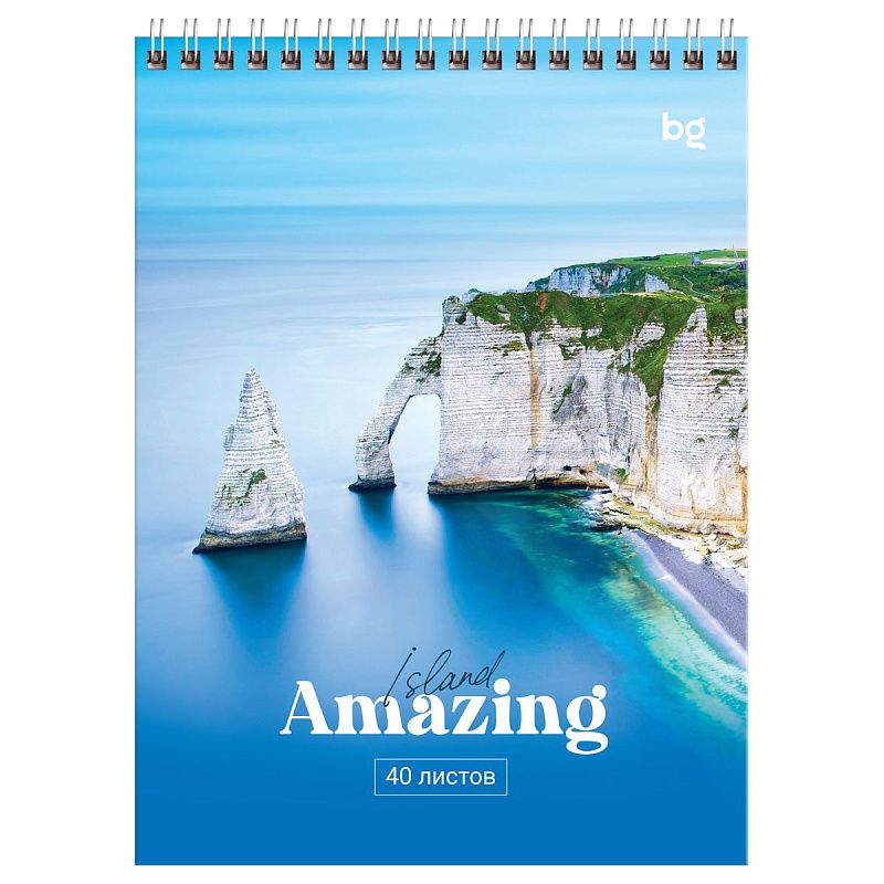 Блокнот А5 40л. на гребне BG "Amazing"