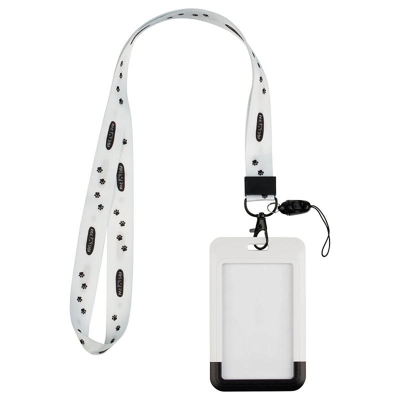 Бейдж вертикальный MESHU "Nice Day", 110*70мм, лента с карабином,  3D печать, опп пакет, европодвес