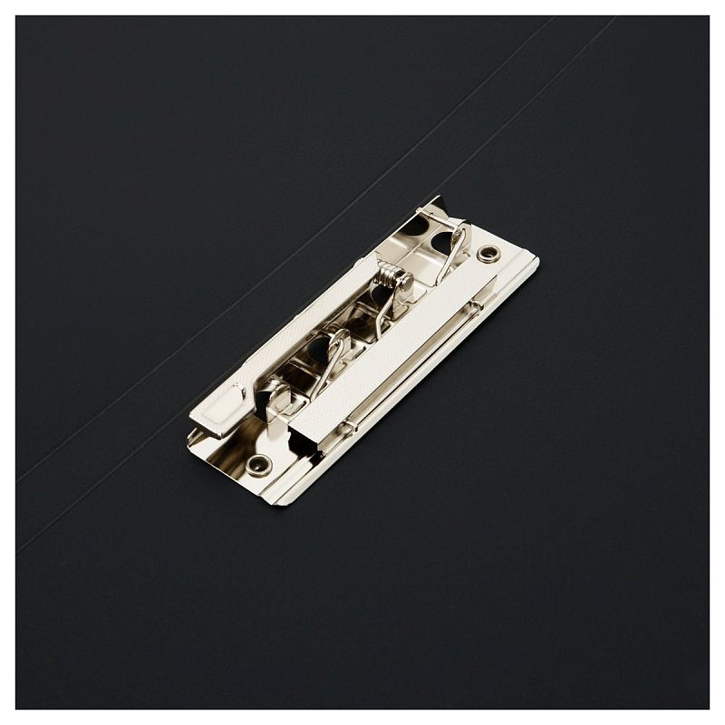 Папка с боковым зажимом OfficeSpace "Вита" А4, 17мм, 500мкм, пластик, черная 