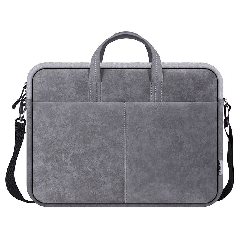 Сумка для ноутбука 15.6" Defender Solid, полиуретан, серый, карман
