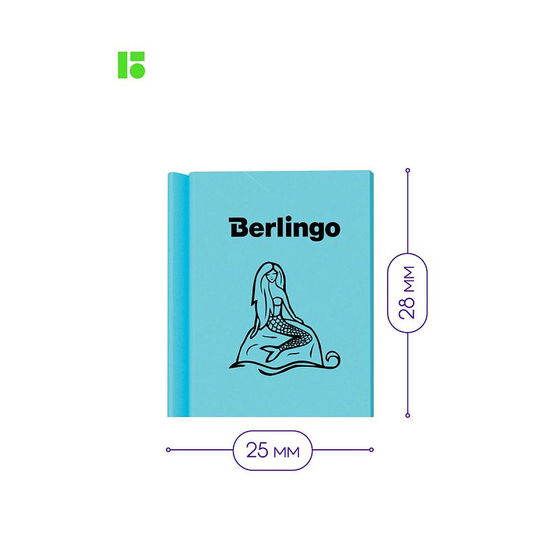 Ластик Berlingo "Fairy Tales", 4шт., термопластичная резина, 28*25*7мм, пакет с европодвесом 