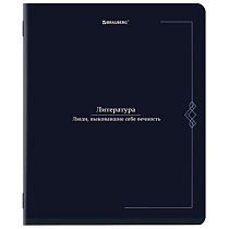 Тетрадь предметная VINTAGE 48 л., SoftTouch, ЛИТЕРАТУРА, линия, подсказ, BRAUBERG, 405156