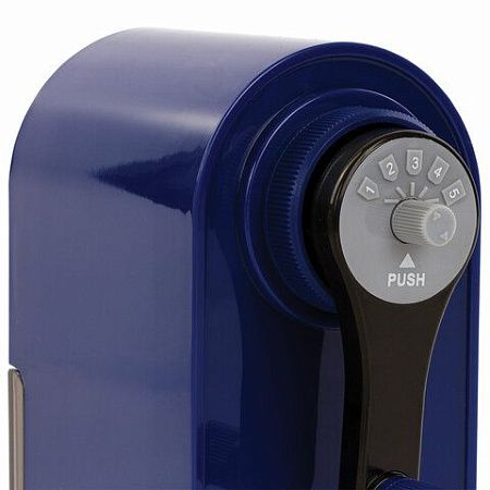 Точилка механическая BRAUBERG "ORIGINAL", для чернографитных и цветных карандашей, крепление к столу, корпус синий, 228480 