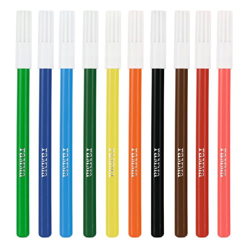 Фломастеры Гамма "Мультики", 10цв., смываемые, картон. упак., европодвес