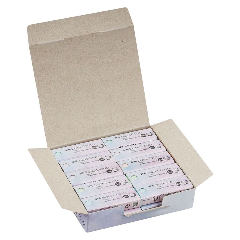 Ластик Faber-Castell "Dust Free Pastel", прямоугольный, ассорти 