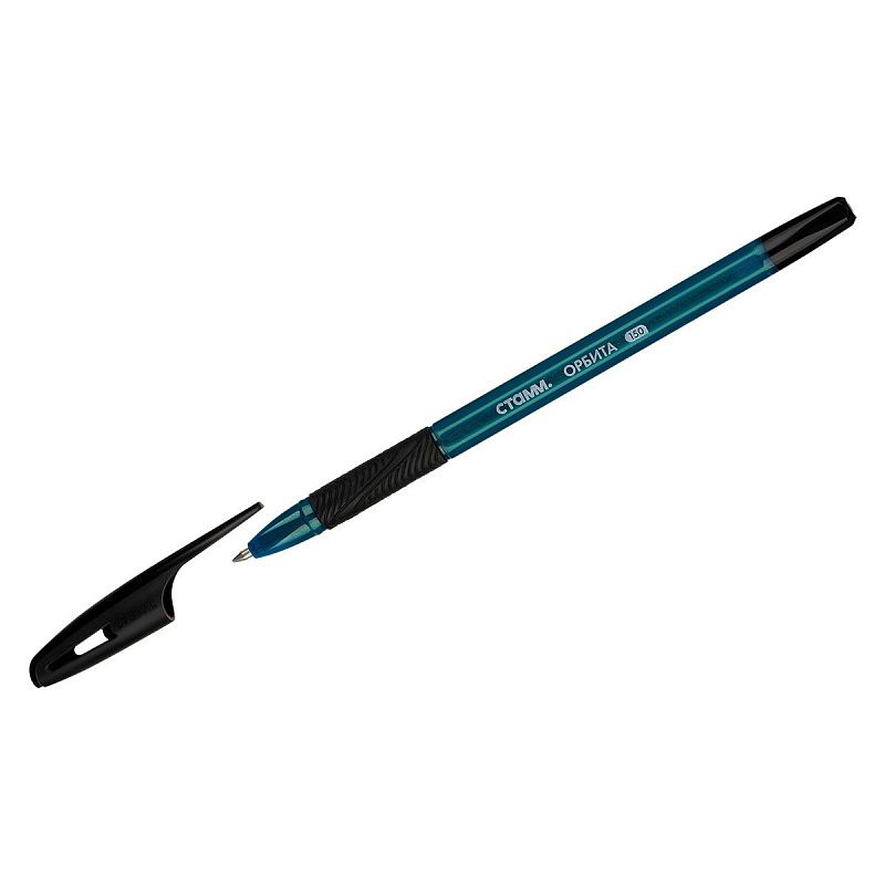 Ручка шариковая СТАММ "Орбита 150" 4шт., синие, 0,7мм, хамелеон, пакет с европодвесом 