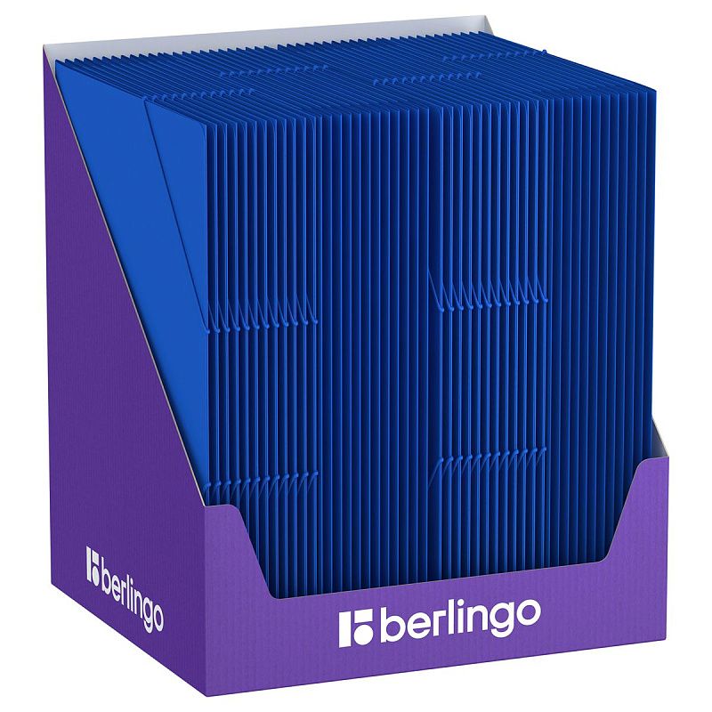Папка на резинке Berlingo "Soft Touch" А4, 600мкм, синяя 