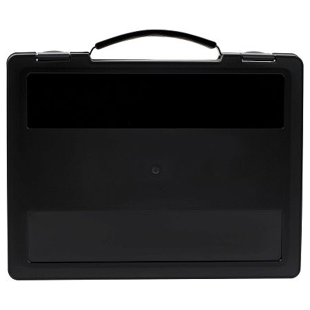 Портфель СТАММ с выдвижной ручкой, 270*350*45мм, черный 