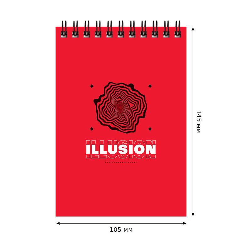 Блокнот А6 40л. на гребне BG "Illusion"