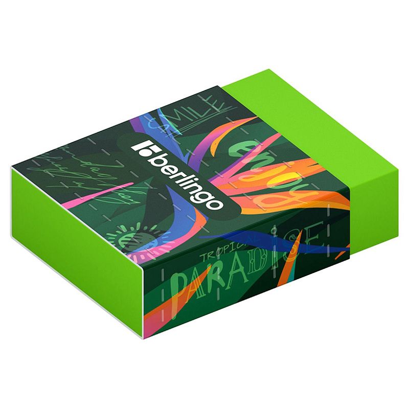 Ластик Berlingo "Jumble", Eco-PVC, картонный держатель, 45*32*11мм 