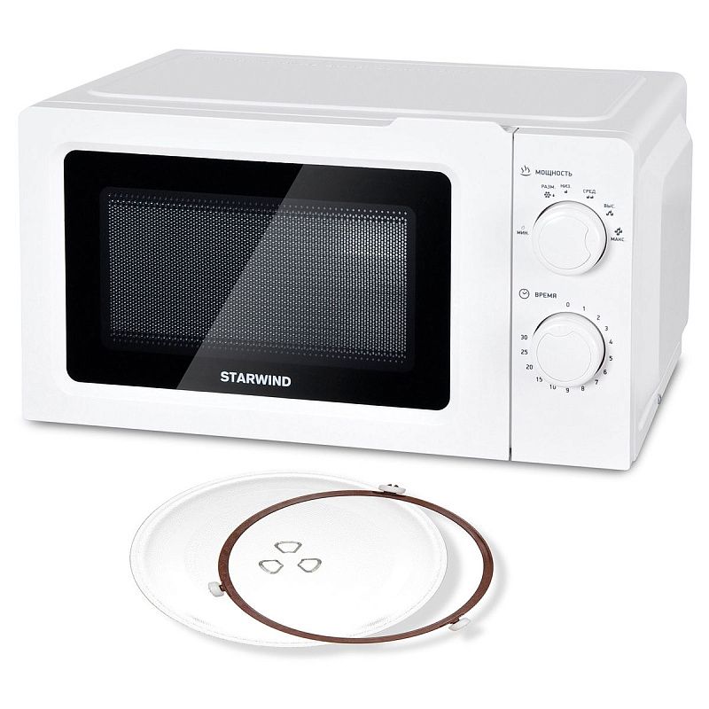 Микроволновая печь Starwind SMW3020, 20л, механическое управление, белая