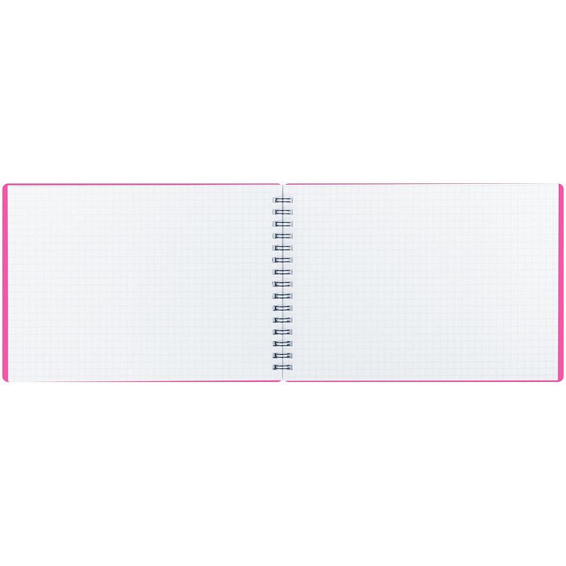 Блокнот А5 60л. на гребне BG "Neon", розовая пластиковая обложка, тиснение фольгой