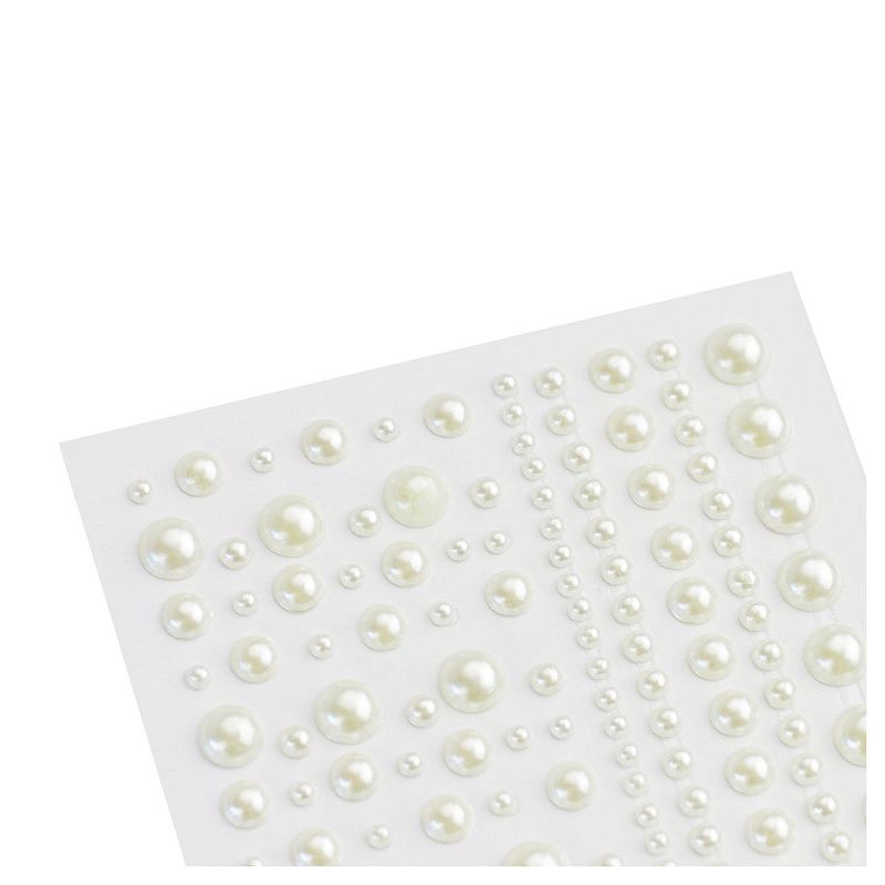 Наклейки-стразы MESHU "Pearls", 16*10,5см