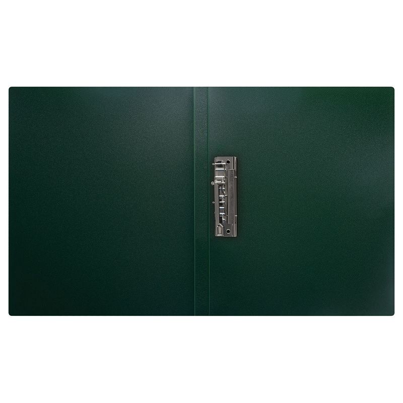 Папка с боковым зажимом СТАММ "Диагональ" А4, 17мм, 700мкм, пластик, изумруд 