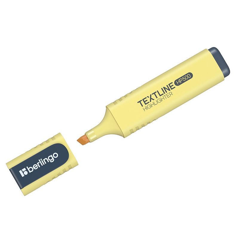 Текстовыделитель Berlingo "Textline HP500" ванильный, 1-5мм