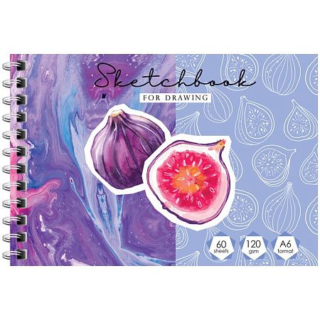 Скетчбук-блокнот 60л., А6 ArtSpace "Your dreams", на гребне, 120г/м2