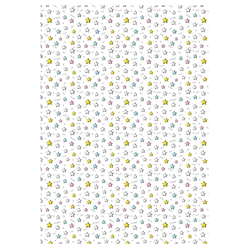 Упаковочная бумага глянц. 70*100см, MESHU "Birthday mood", 80 г/м2, ассорти, 5 дизайнов