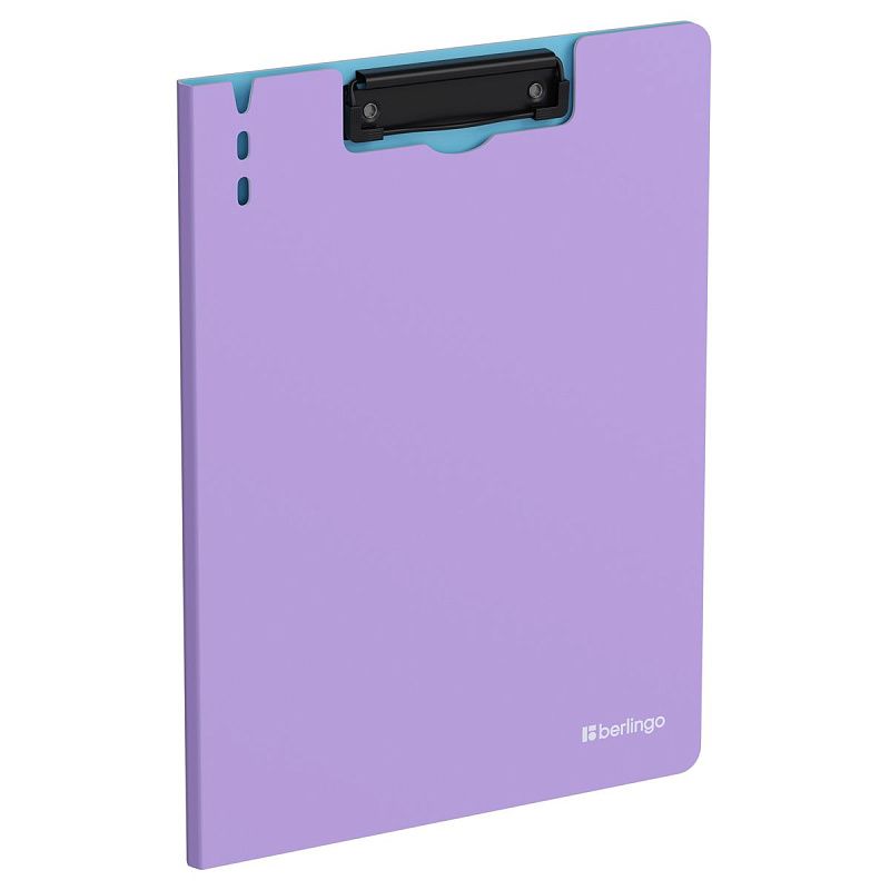Папка-планшет с зажимом Berlingo "Haze" А4, пластик (полифом), 1800мкм, сиреневая