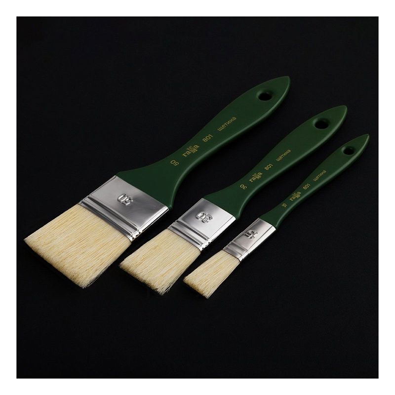 Набор художественных флейцев щетина Гамма, 3шт., №15, 30, 50