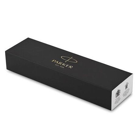 Ручка шариковая PARKER "IM Premium Warm Silver GT", корпус матовое серебро, позолота, синяя, 1931687 