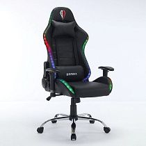 Кресло компьютерное BRABIX "Lumen GM-150 RGB", подсветка, две подушки, экокожа, черное, 532801 Кресло компьютерное BRABIX "Lumen GM-150 RGB", подсветка, две подушки, экокожа, черное, 532801