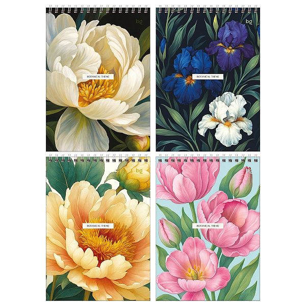 Блокнот А5 60л. на гребне BG "Botanical theme"