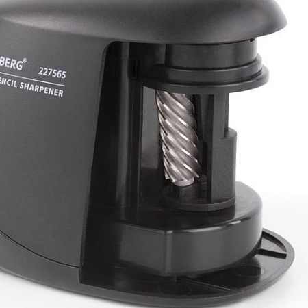 Точилка электрическая BRAUBERG "ORIGINAL", питание 220 В/4 батарейки АА, фрезерный механизм, 227565 