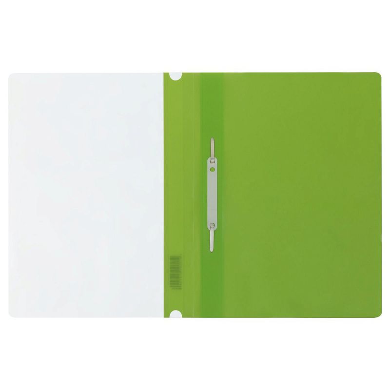 Папка-скоросшиватель пластик. СТАММ А4, 180мкм, салатовая с прозр. верхом 