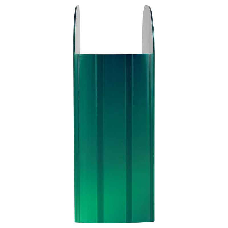 Лоток для бумаг вертикальный СТАММ "Фаворит", зеленый хамелеон, ширина 90мм