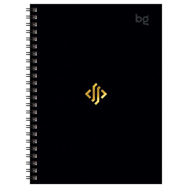 Записная книжка А6 120л., на гребне BG "Моноколор. Классика", матовая ламинация, тиснение фольгой, твердая обложка