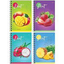 Записная книжка А6 80л., на гребне ArtSpace "Фрукты. Colorful fruits"